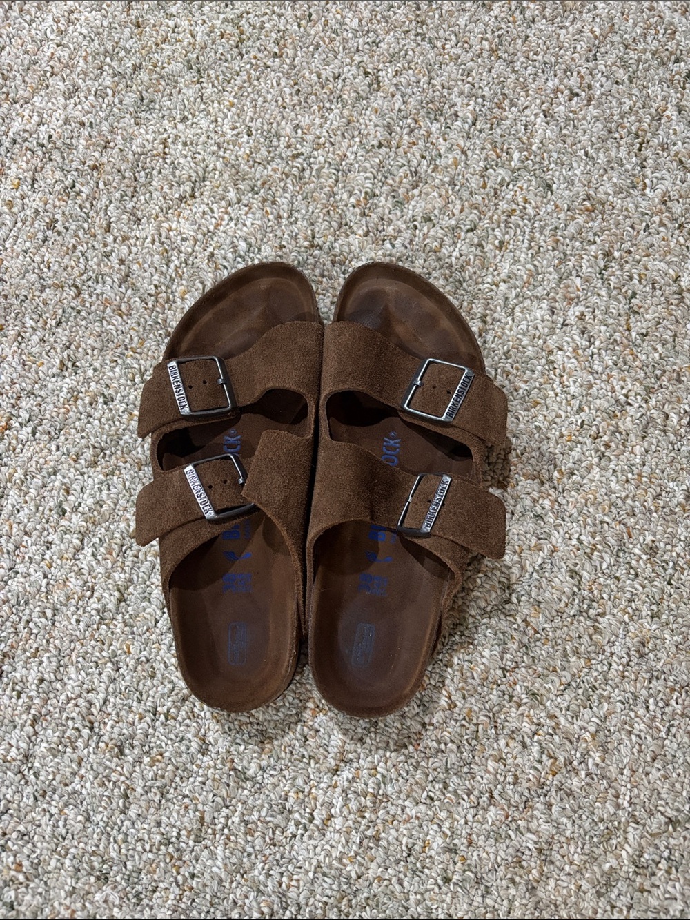 Dark brown women’s suede BIRKENSTOCKS